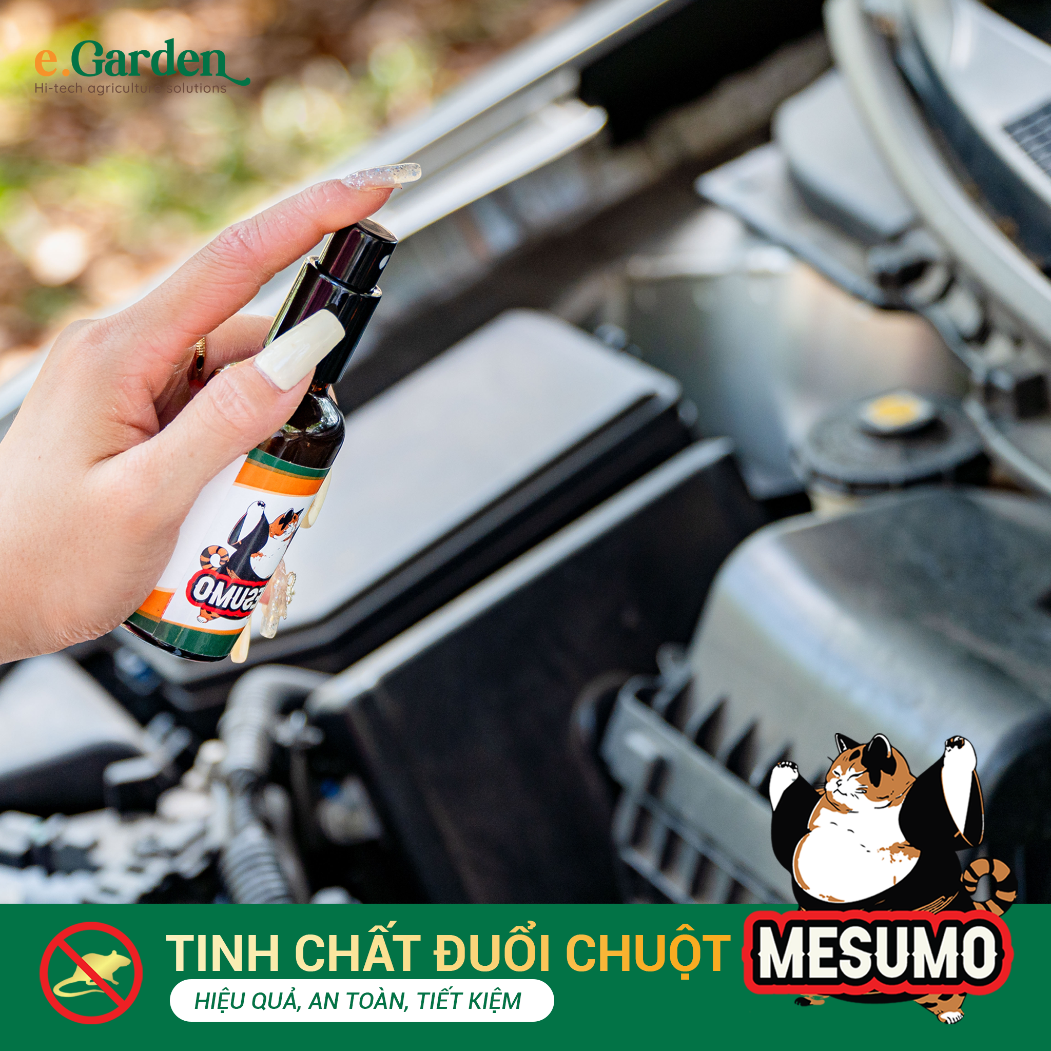 Hướng dẫn sử dụng sản phẩm tinh chất đuổi chuột Mesumo